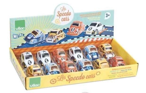 lot de 4 voitures à retro friction Vilac, retrait magasin 1h, livraison sous 5 jours