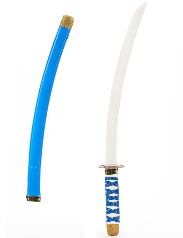 Sabre de Ninja en plastique bleu , retrait magasin 1h, livraison sous 5 jours
