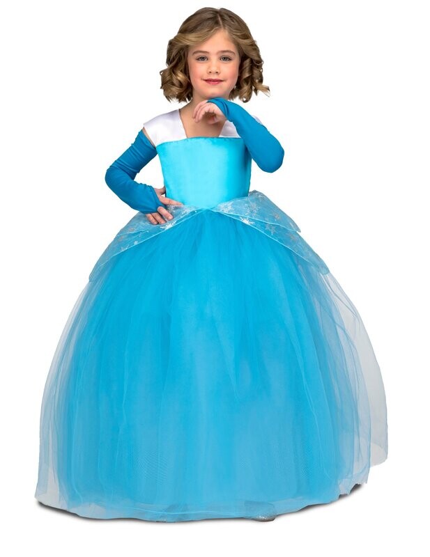 Déguisement princesse de bal bleu fille 5 - 6 ans, retrait magasin 1h, livraison sous 5 jours