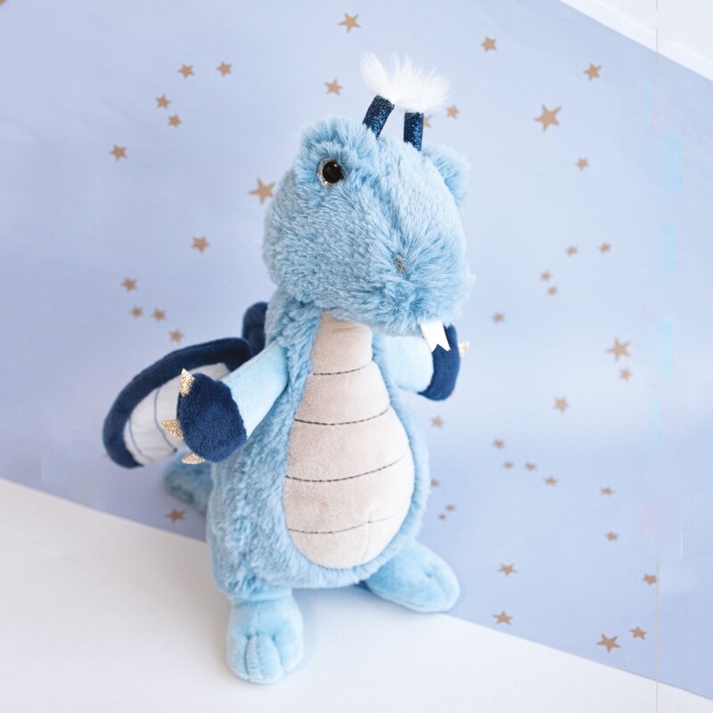 Peluche Dragon Bleu 30 cm, retrait 1h, livraison sous 5 jours