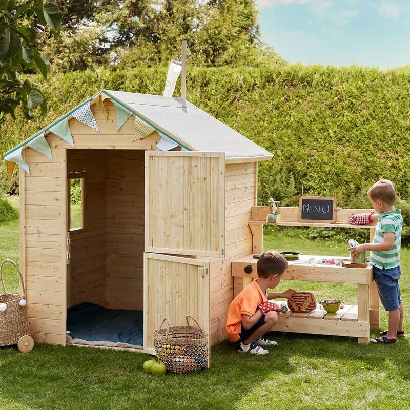Cabane en bois avec mini-cuisine pour enfants – Jasmine, livraison sous 11 jours