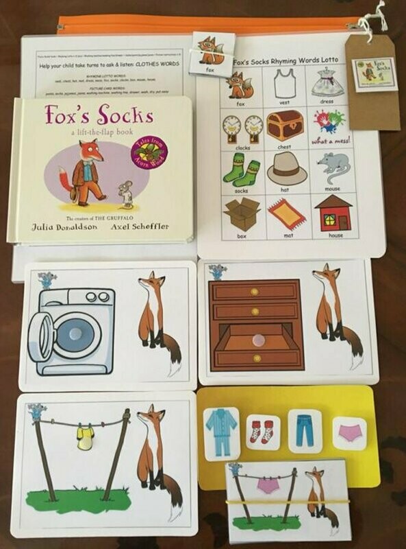 Fox’s Socks 2 Word Level Pack with Board Book