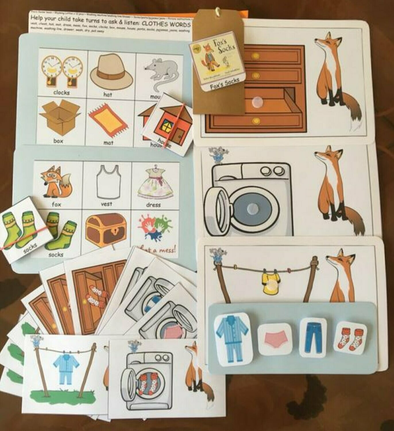 Fox’s Socks 2 Word Level Picture Pack (no book)