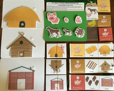Three Little Pigs 4WL and Story Sequencing Picture Pack (no book)