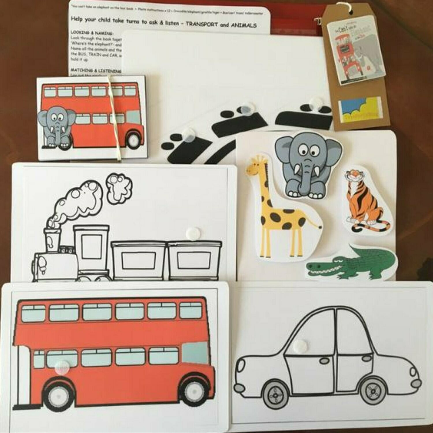 You Can’t Take an Elephant on the Bus 2 Word Level Picture Pack (no book)