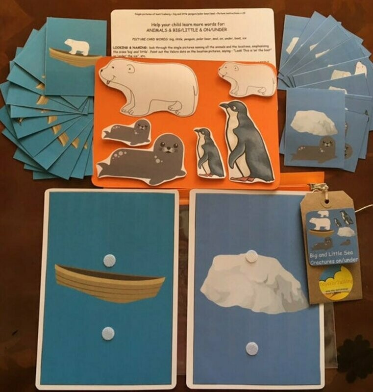 Big and Little Sea Creatures 4 Word Level Picture Pack