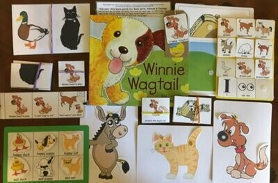 Winnie Wagtail Bumper 3 Word Level Pack with Paperback Book