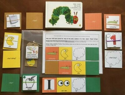 The Very Hungry Caterpillar Colourful Semantics Early Maths Pack with Book