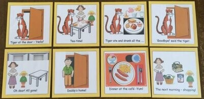 The Tiger Who Came to Tea Story Sequencing Cards