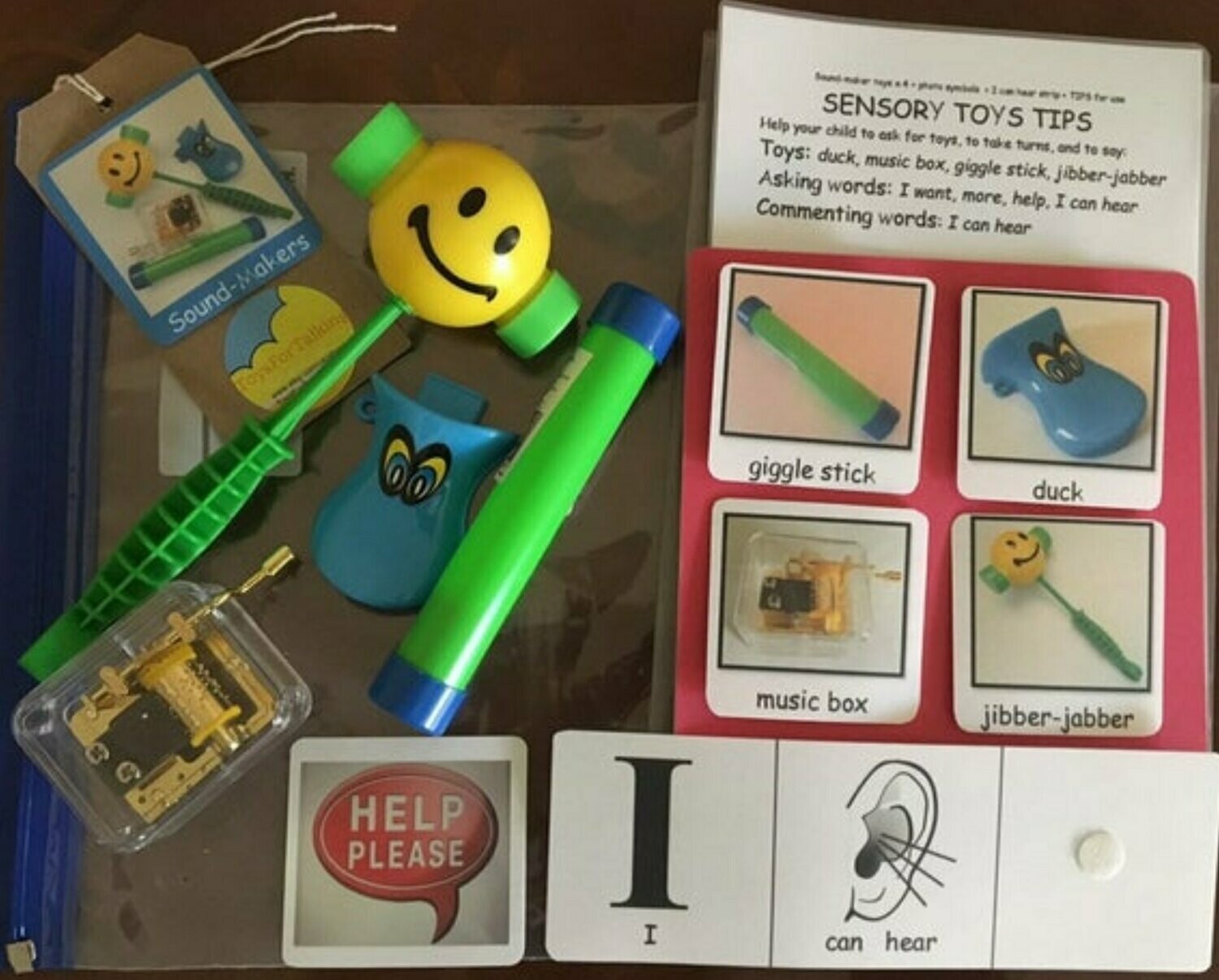 Sensory Pack of 4 Sound Maker Toys