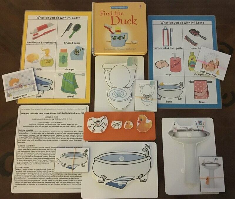 Find the Duck 4 Word Level Pack with Board Book