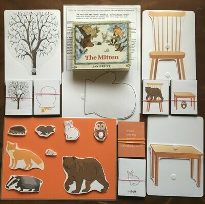 The Mitten 3 Word Level Pack with Board Book