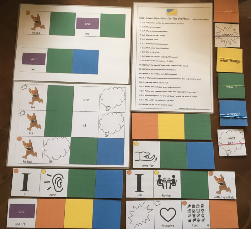 The Gruffalo Colourful Semantics Picture Pack with Blank Questions (no book)