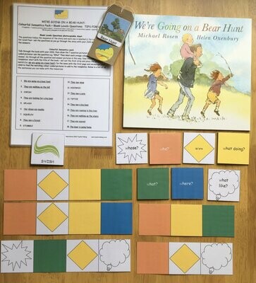 We’re Going on a Bear Hunt Colourful Semantics with Blank Questions and Paperback Book