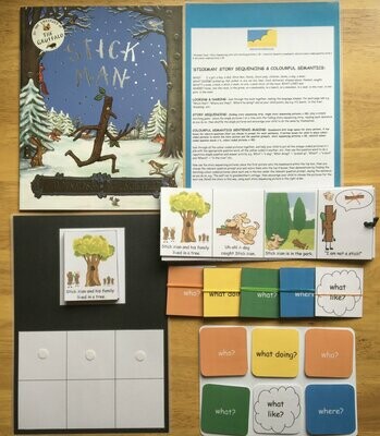 Stick Man Story Sequencing & Colourful Semantics Pack