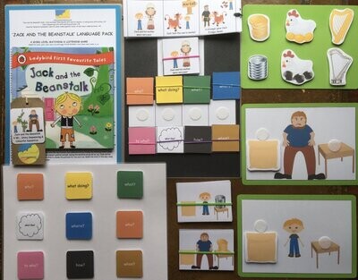 Jack and the Beanstalk 4WL, Story Sequencing, and Colourful Semantics pack