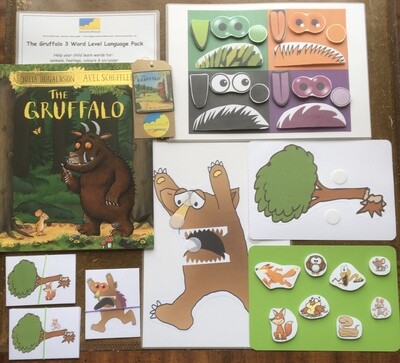The Gruffalo 3 Word Level Pack with Paperback Book