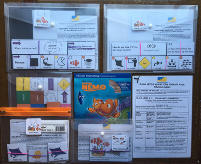 Finding Nemo Blank Levels 2-4 Therapy Pack with Colourful Semantics