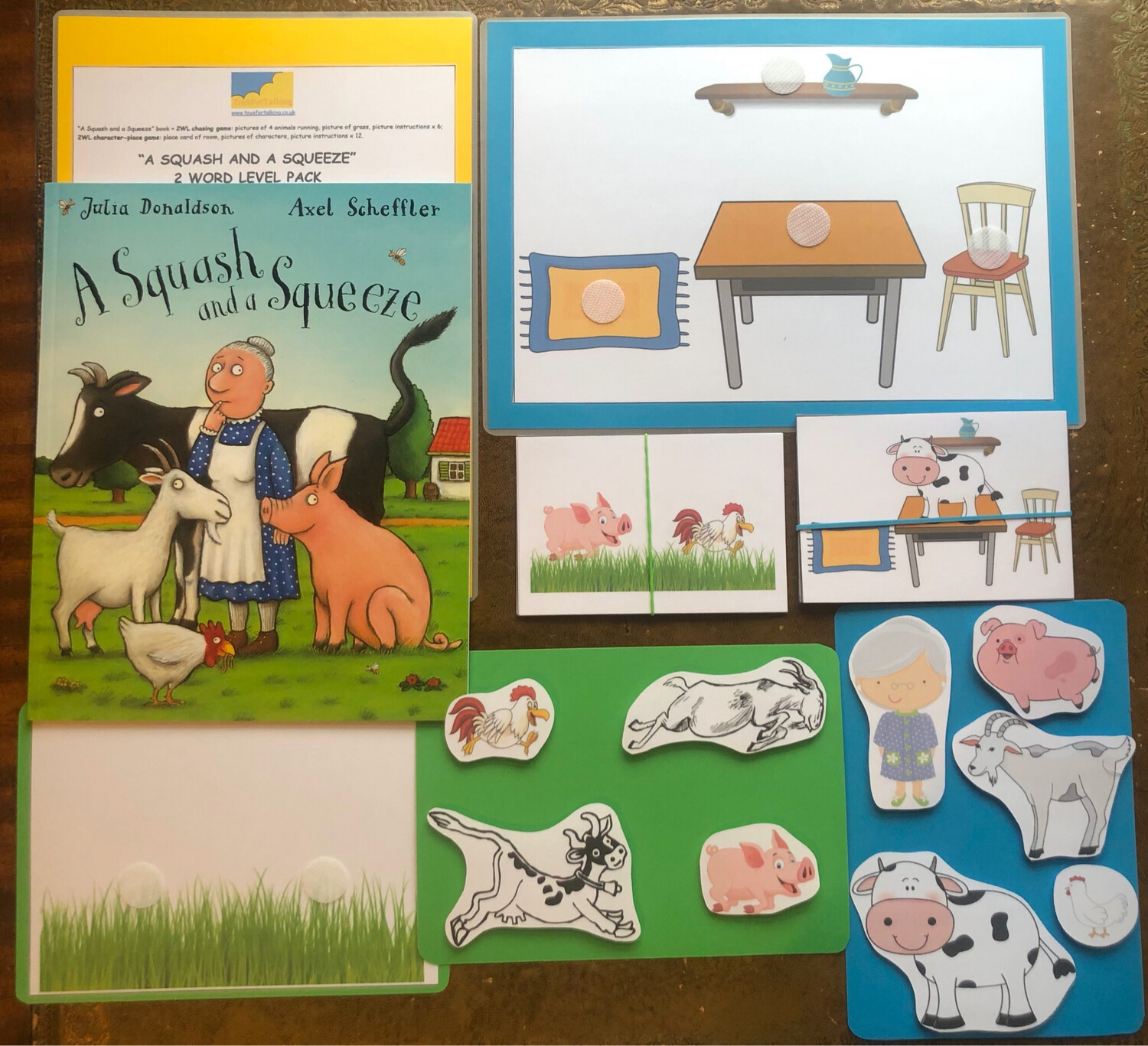 A Squash And A Squeeze 2 Word Level Pack With Paperback Book