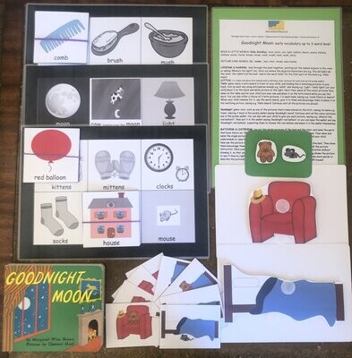 Goodnight Moon 3 Word Level Pack with Board Book