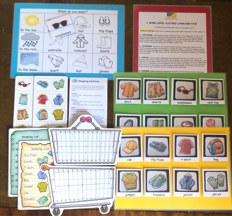 1 Word Level Clothes Vocabulary Pack