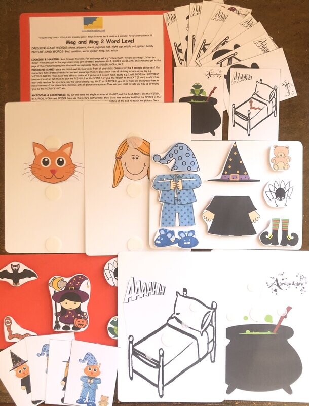 Meg and Mog 2 Word Level Picture Pack (no book)