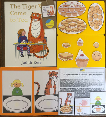 The Tiger Who Came to Tea 3 Word Level Pack with Paperback Book