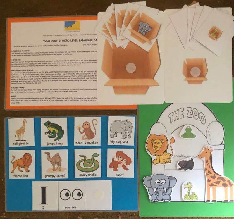 Dear Zoo 2 Word Level Picture Pack (no book)