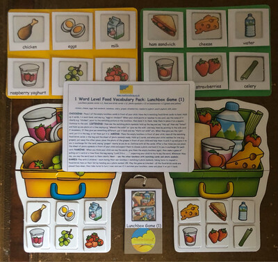 Lunchbox Game (1) Food Vocabulary 1 Word Level