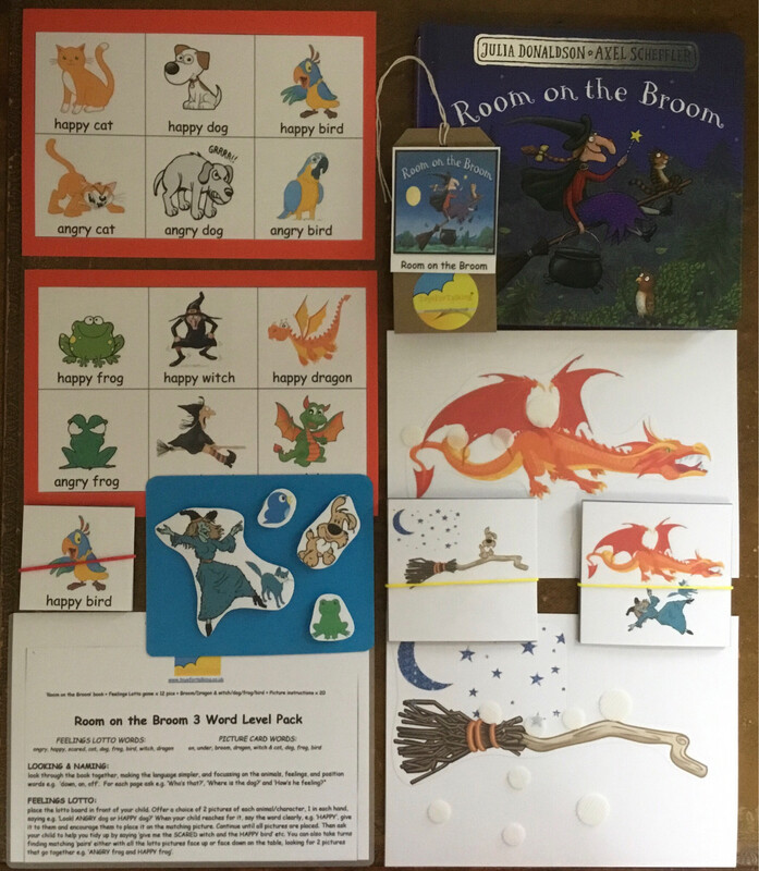 Room on the Broom 3 Word Level with Board Book