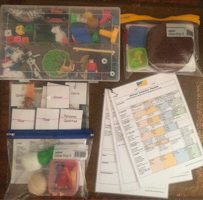 Language Concepts Screen with Objects and Pictures