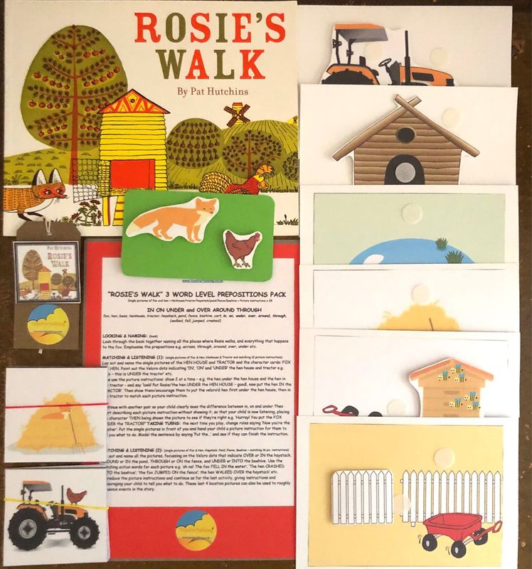 Rosie’s Walk 3 Word Level Pack with Paperback Book