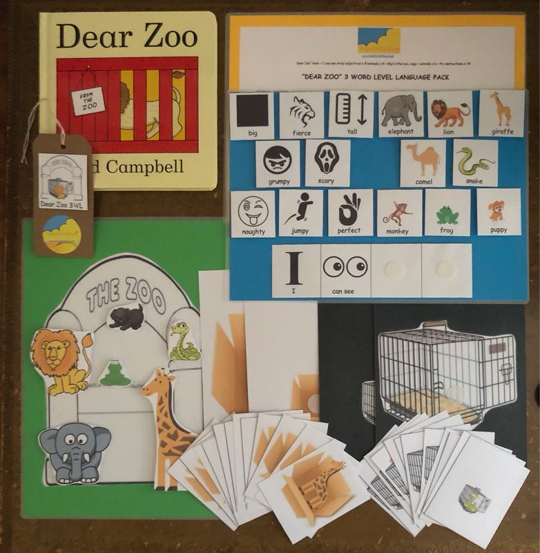 Dear Zoo 3 Word Level Pack with Board Book