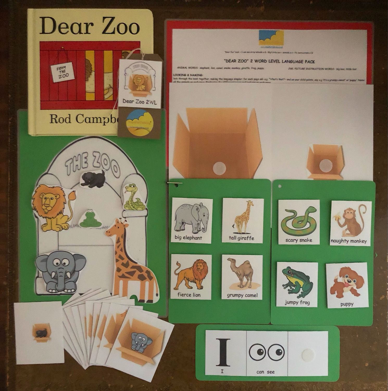 Dear Zoo 2 Word Level Pack with Board Book