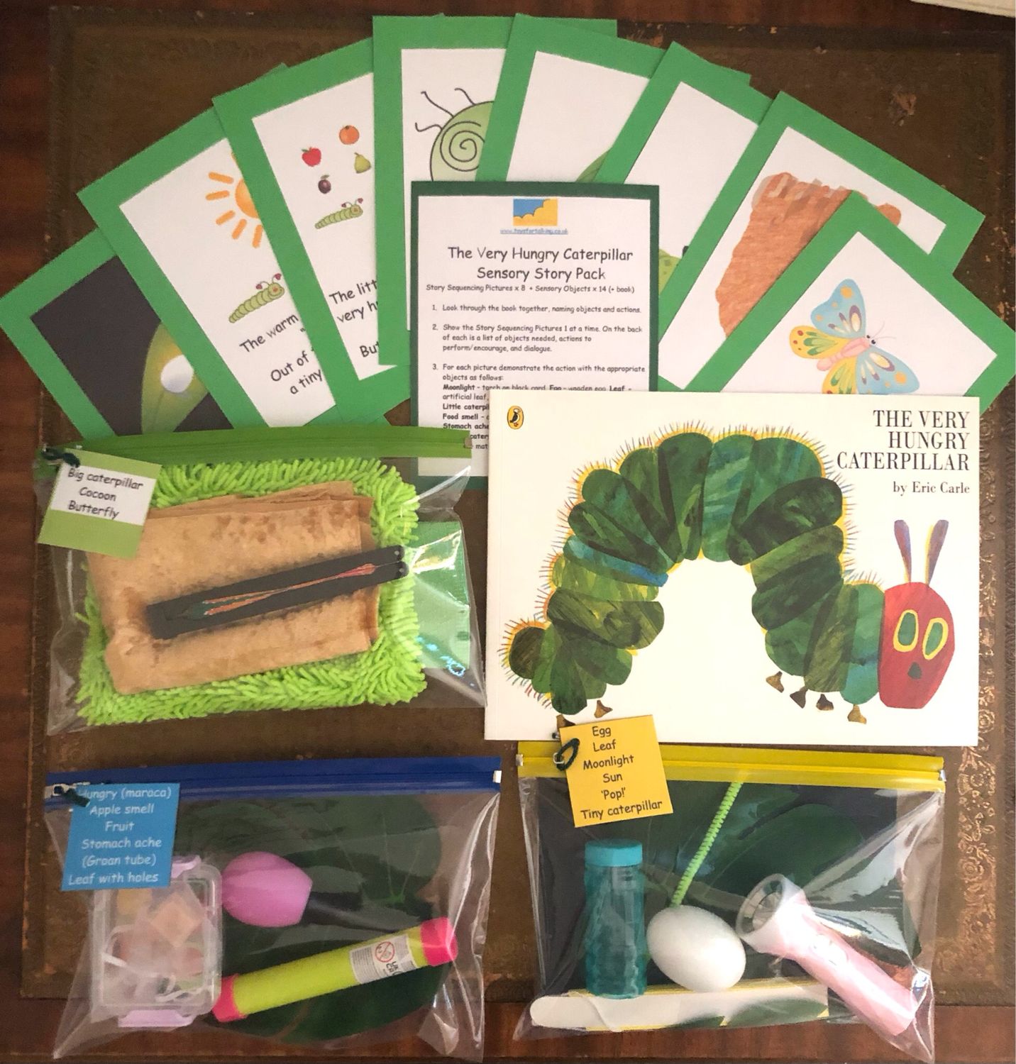 The Very Hungry Caterpillar Sensory Story Pack With Paperback Book
