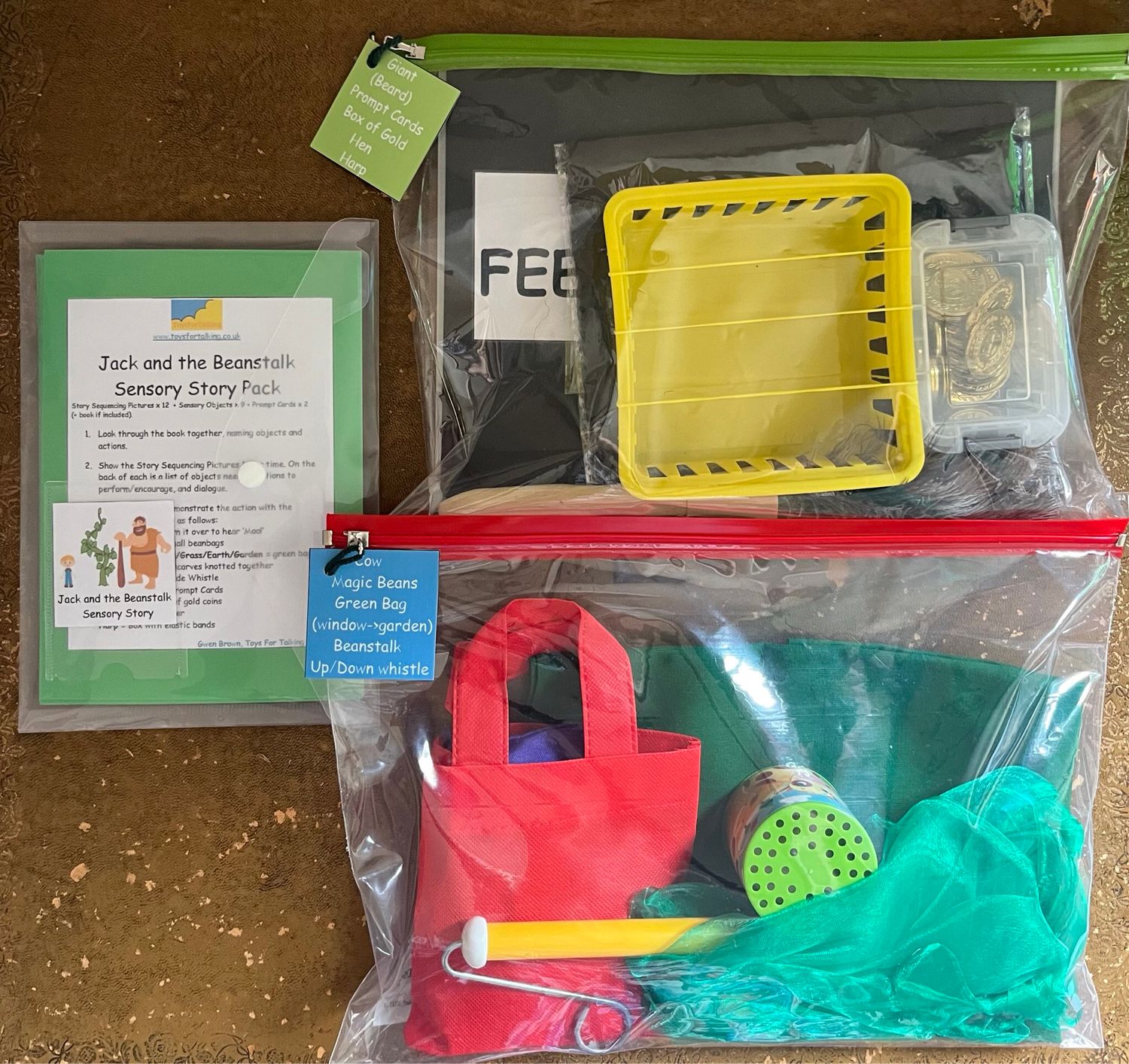 Jack And The Beanstalk Sensory Story Pack (No Book)