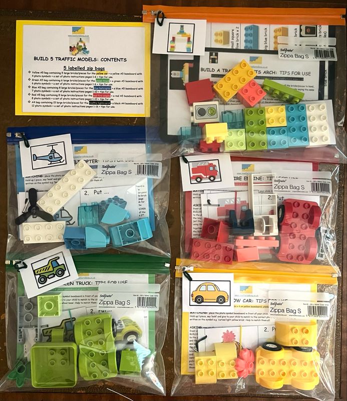 Build 5 Traffic Models (Large Bricks Building Set)