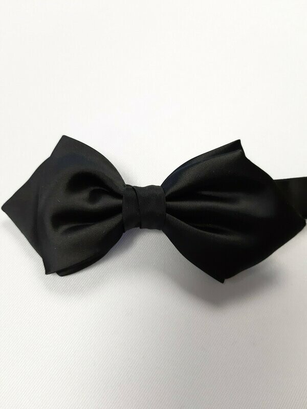Schleife Schleife "spitze Form" Satin schwarz
