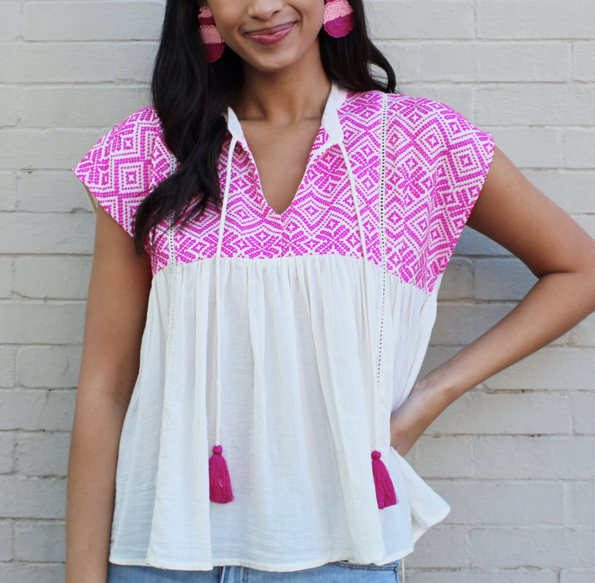 aztec blouse