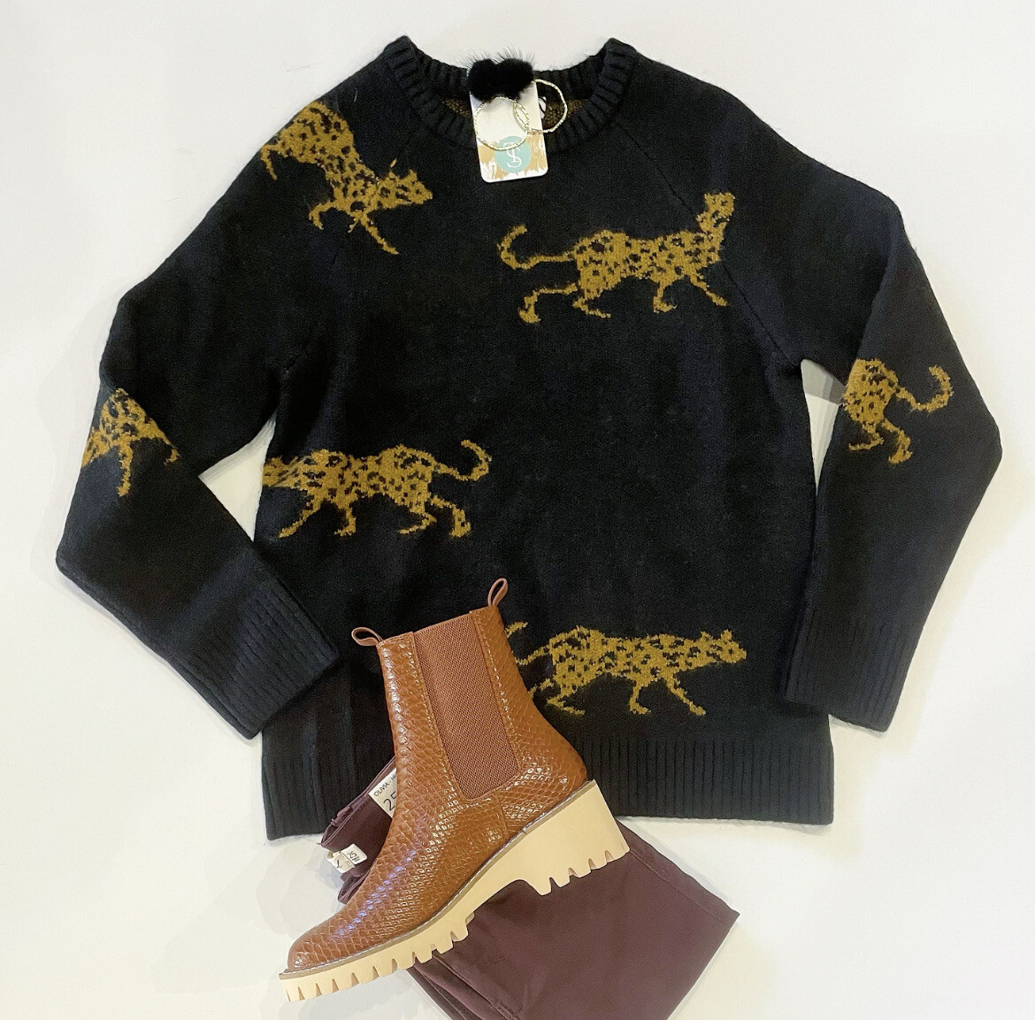 On The Prowl Cheetah Sweater