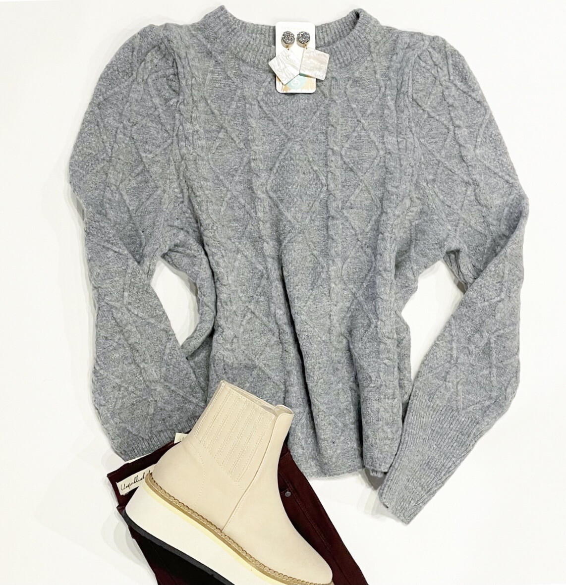 By The Fire Cable Sweater