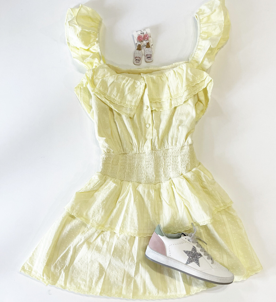 Sweet Lemonade Eyelet Dress