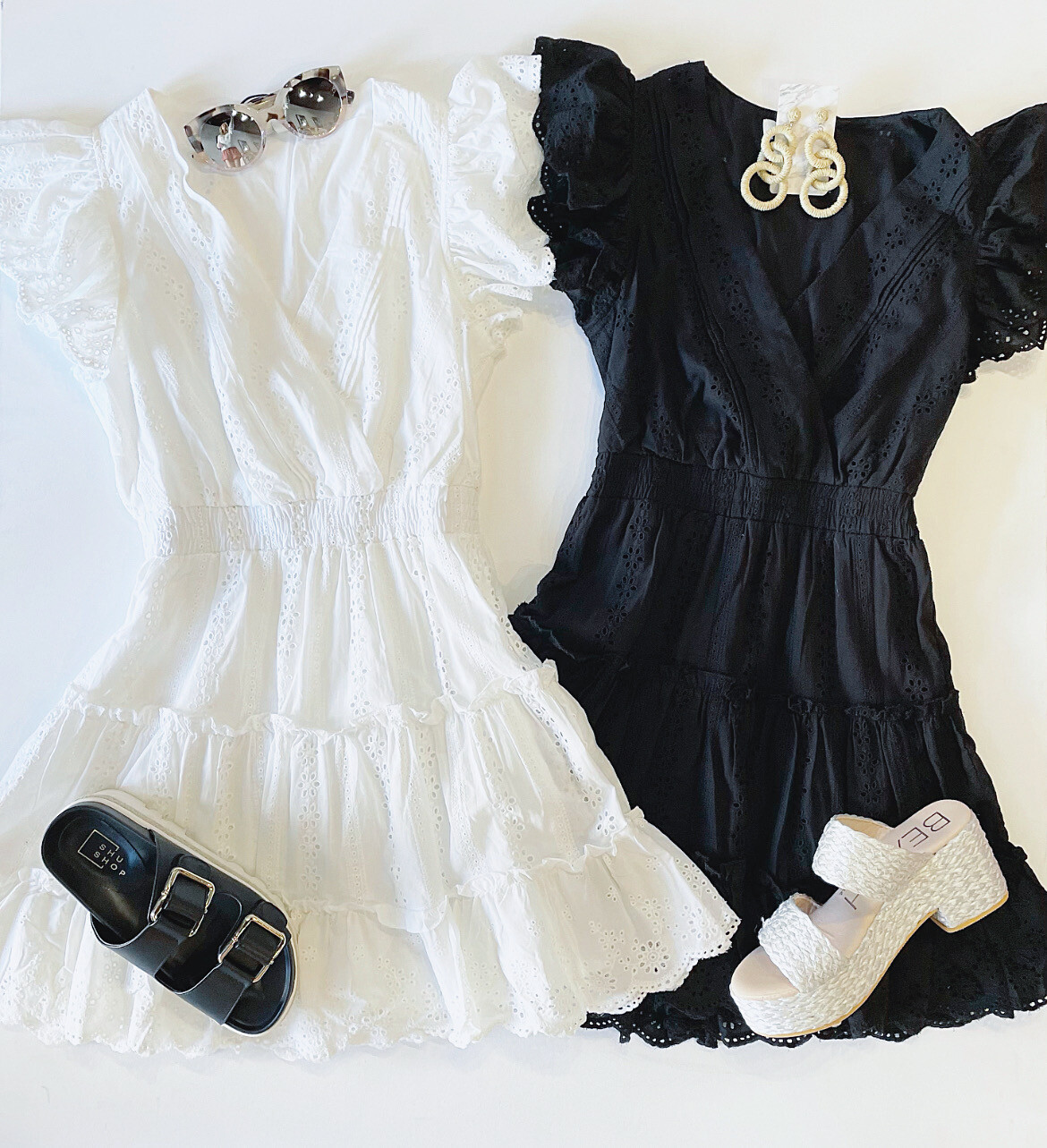 All Summer Long Eyelet Dress (white)