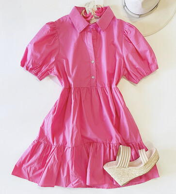 Medium Pink Collar Dress
