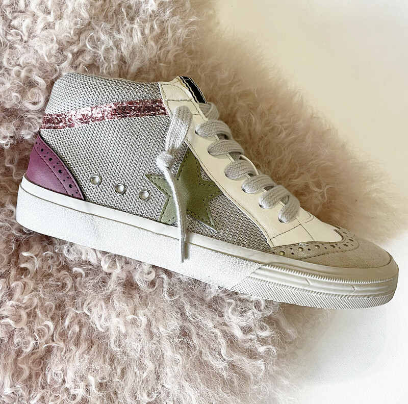 Crimson Rose Mid-top Sneaker