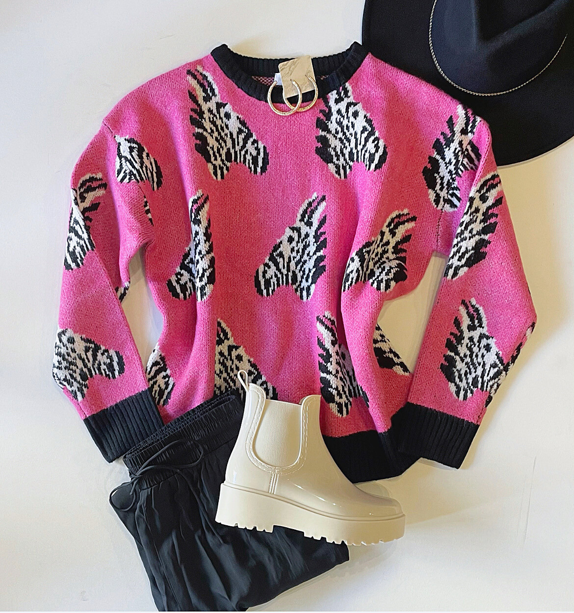 Pink Safari Sweater