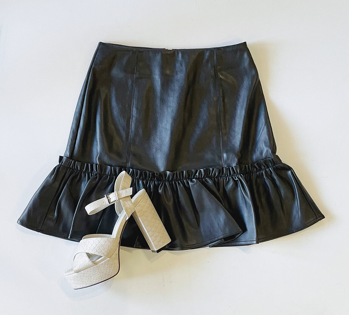 Becca Leather Skirt