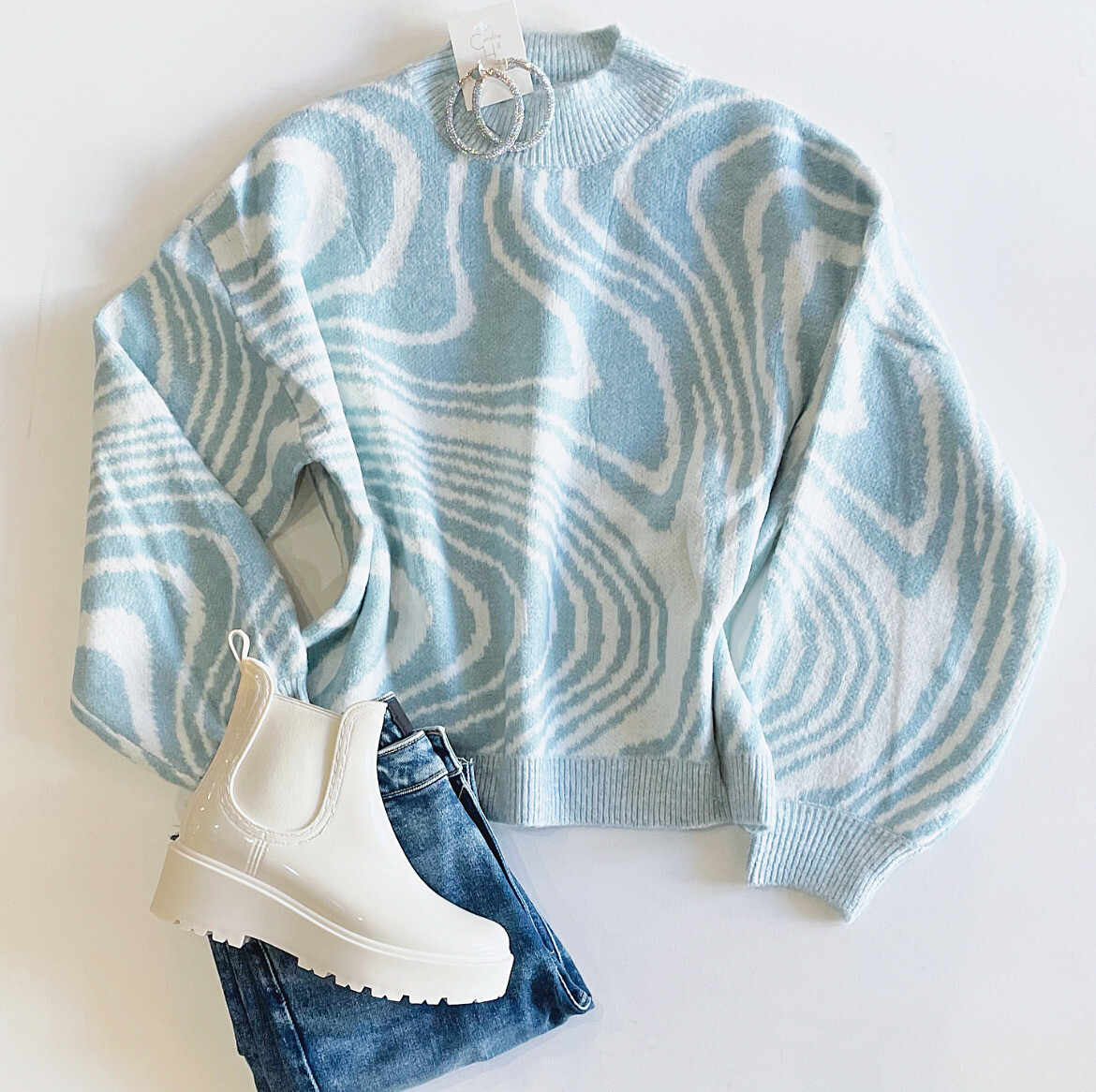 Wonderland Marble Sweater