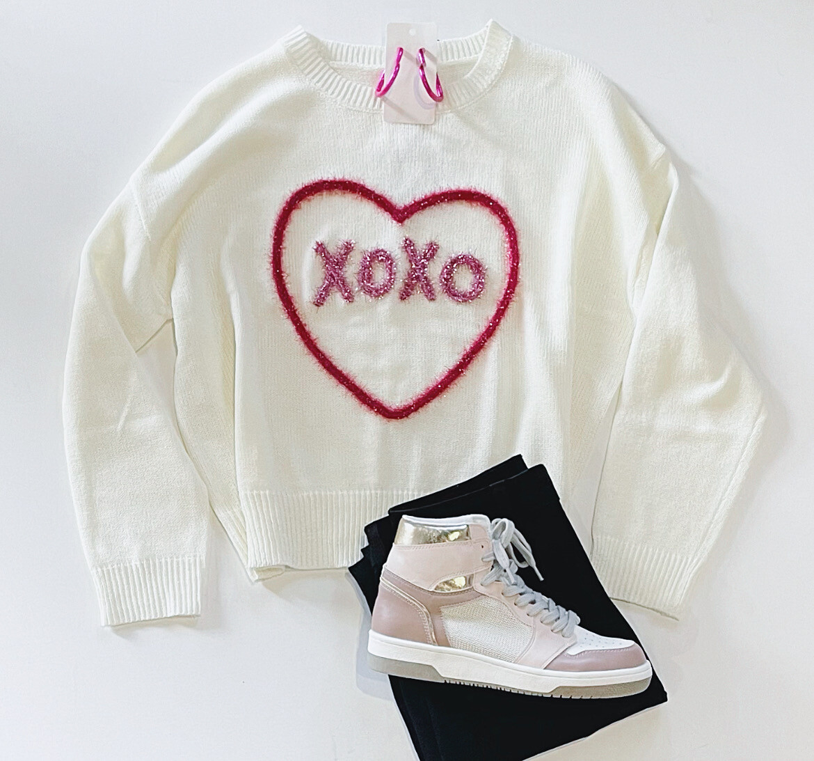 Xoxo Tinsel Sweater