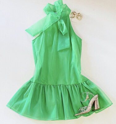 Spring Green Organza Dress